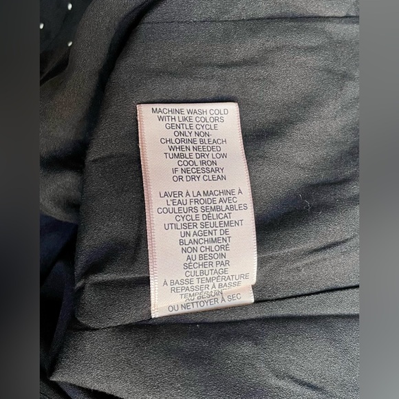 NWT Philosophy Republic Clothing Black Velvet Rhinestone Blazer 12 MSRP $118 - Picture 6 of 6